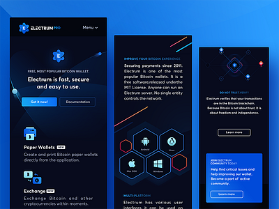 Electrum Wallet Landing Mobile