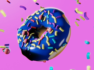 Blender Donut. 3d animation blender design graphic design motion graphics