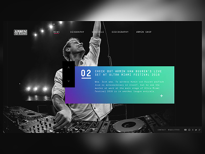 Armin van Buuren redesign armin van buuren dj electro gradient music redesign
