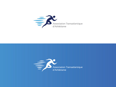 Association Transatlantique d'Athlétisme Logo association ata athlétisme graphic design logo logo design morocco run runner sport transatlantique