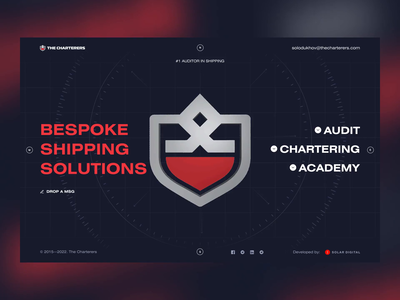 Shipping Company Website | Solar Digital animation brand desktop logistics logistics company logistics company website logistics software logo logotype shipping shipping company startup ui user experience ux web web design website website design