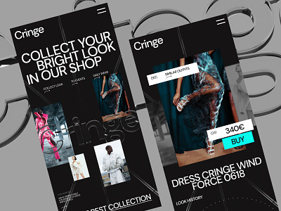 Mobile Design for clothing store app