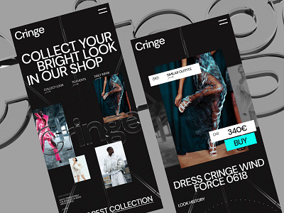 Mobile Design for clothing store app