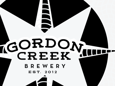 Gordon Creek Brewery Logo, opt 2 beer losttype