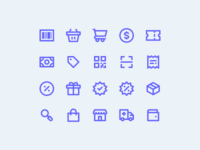 Ecommerce icons