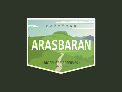 Arasbaran Biosphere Reserve (redux) adobexd arasbaran badge design logo mountain nature qaradagh vector