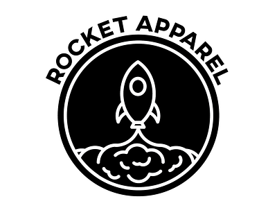 Rocket For Dribbble 2 apparel debut icon logo rocket