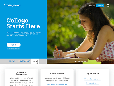 CollegeBoard Website Redesign