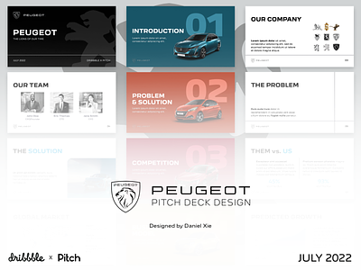 Perfect Pitch Playoff - Peugeot Pitch Deck Design branding design graphic design logo