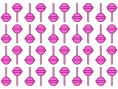Lollipop. ☆ 2d ai background flat illustration illustrator lineart outline pattern sweets vector