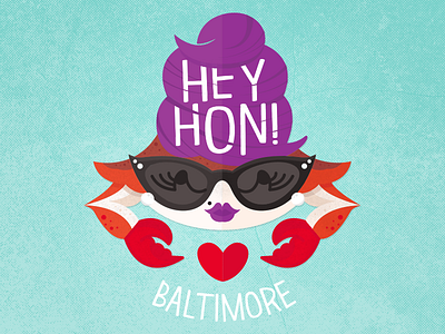 Goin' Downee Ocean — Baltimore, MD baltimore beehive contest crabs hometown hon hon fest maryland ocean city rebound sticker mule stickers