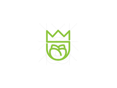 King Salad Logo branding concept golden ratio icon logo logo design vector