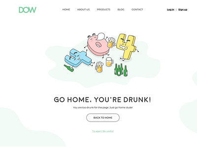 404 Page Concept design ui