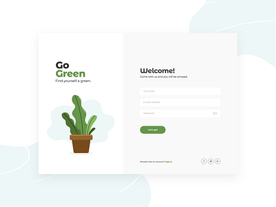 Sign Up Page Concept design ui