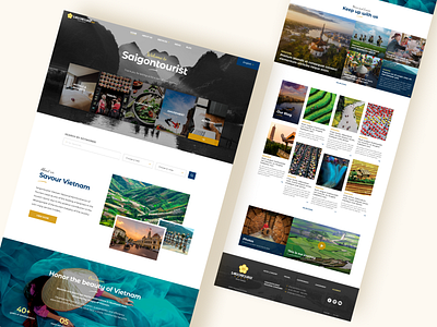 Saigontourist Group Landing Page design landing page ui web