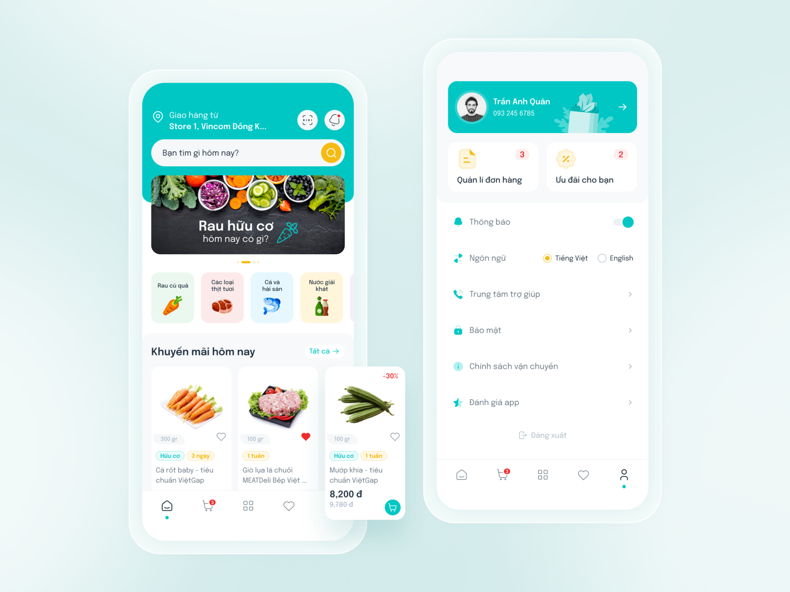 Grocery Shopping App Concept by Minh Trang Tran on Dribbble