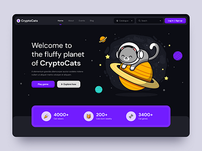 Crypto Game Landing Page Concept By Minh Trang Tran On Dribbble