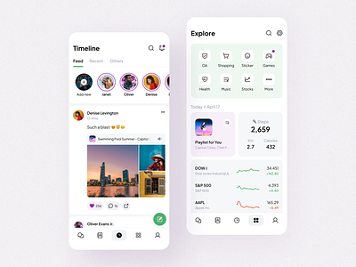 UI Concept for a Super App app design mobile ui