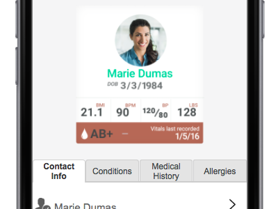 Health Management App UI