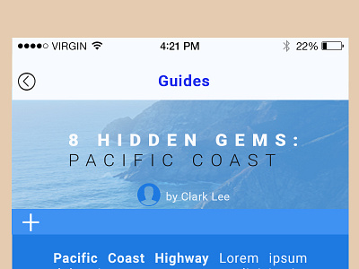 Local Guide itenerary travel trip planning ui ux