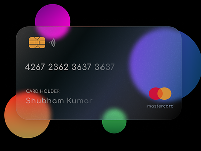 MasterCard Transparent Card Design branding design logo