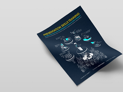 Training Brochure brochure design flat illustration illustration line illustration