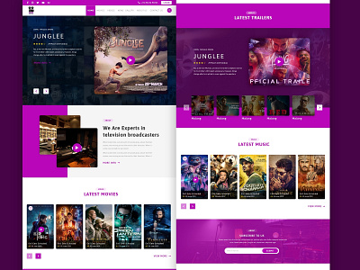 Movie Production Companies Websites adobexd design ui ux web website design