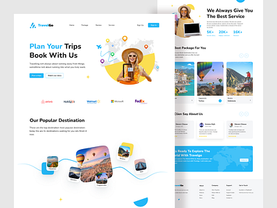 TravelGo Website Design Concept