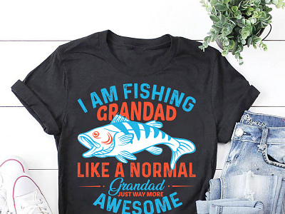 Custom Fishing T-Shirt Design .