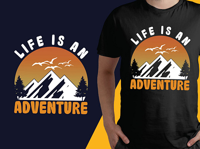 Adventure T-Shirt Design .... advenrure adventure app branding design graphic design illustration logo t shirt ui ux vector