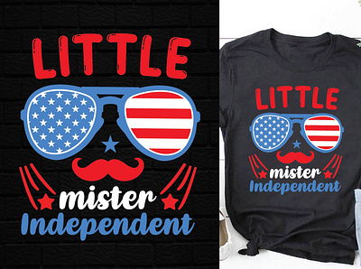 Usa Independent T-Shirt Design. app branding design graphic design illustration logo t shirt ui usa usa design usa flag usa t shirt usa tshirt ux vector