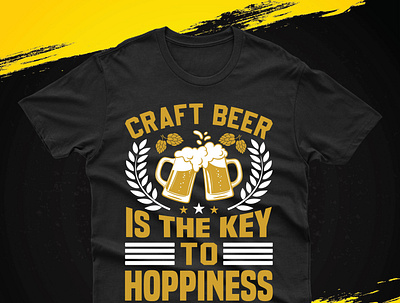 Craft Beer T-Shirt Design . 3d animation beer beer design beer t shirt beer t shirt design branding design graphic design illustration logo motion graphics t shirt typography ui ux vector