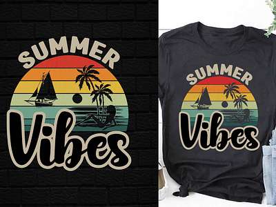 Summer Vibes T-Shirt Design.