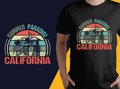 LOS Angeles California t shirt design by Merchgraphic on Dribbble