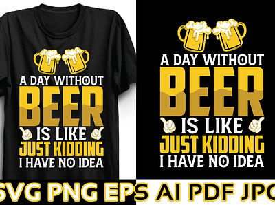 Beer T-Shirt Design. 3d animation branding design graphic design illustration logo motion graphics t shirt typography ui ux vector