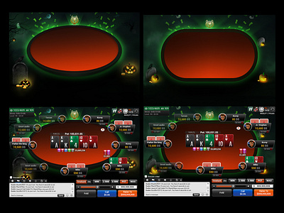 poker halloween theme halloween poker poker online ui visual design