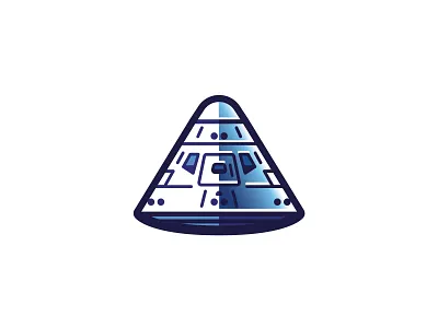 Command Module apollo design illustration nasa space vector