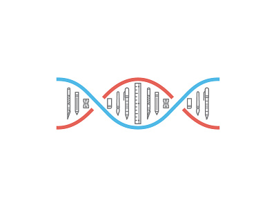 Design DNA design dna illustration line vector