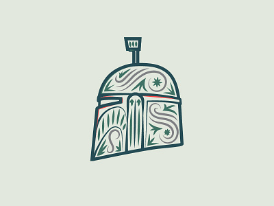 Boba Fett Helmet boba fett helmet illustration star wars vector