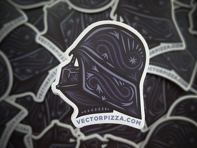 Vader Helmet Sticker illustration star wars sticker stickermule vader vector vectorpizza