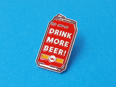 Drink More Beer Pin