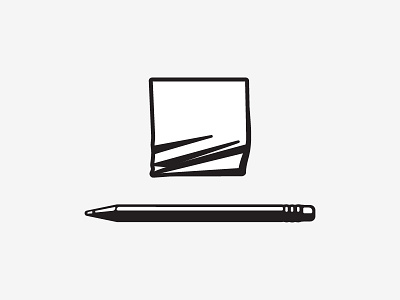 Take Notes black and white desk illustration notes office vector