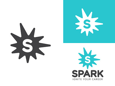 Spark Rebrand blue icon logo mark rebrand spark