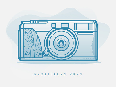 Hasselblad XPan 35mm camera film hasselblad illustration vector