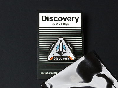 Discovery Badge Pin badge discovery lapel pin nasa pin shuttle space stars