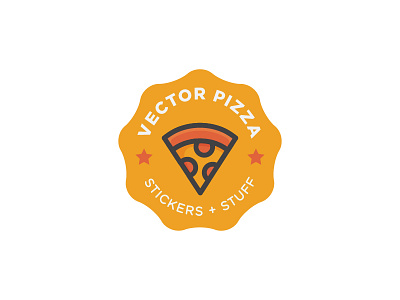 Vector Pizza Labels