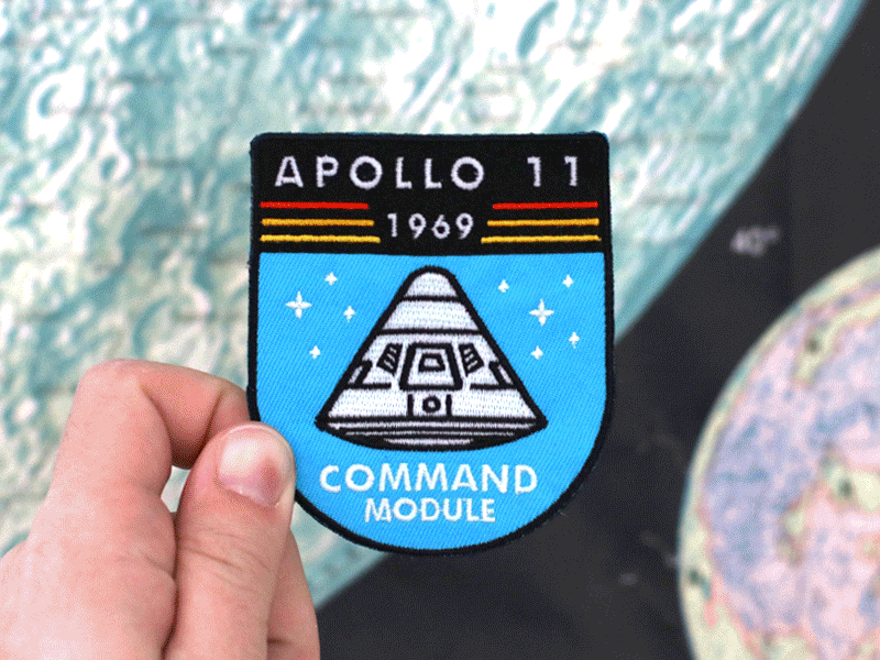 Apollo 11 Patch apollo badge glow nasa patch space