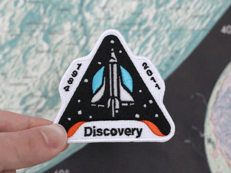 Space Shuttle Discovery Glow in the Dark Patch discovery nasa patch space space shuttle
