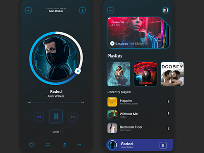 Music app design