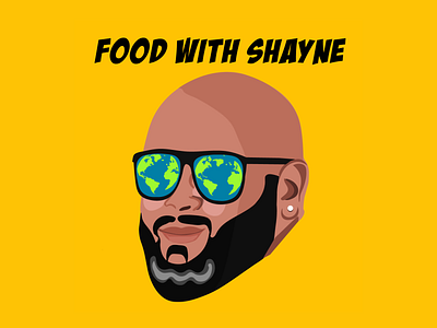 FOOD WITH SHAYNE app branding design graphic design illustration logo typography ui ux vector